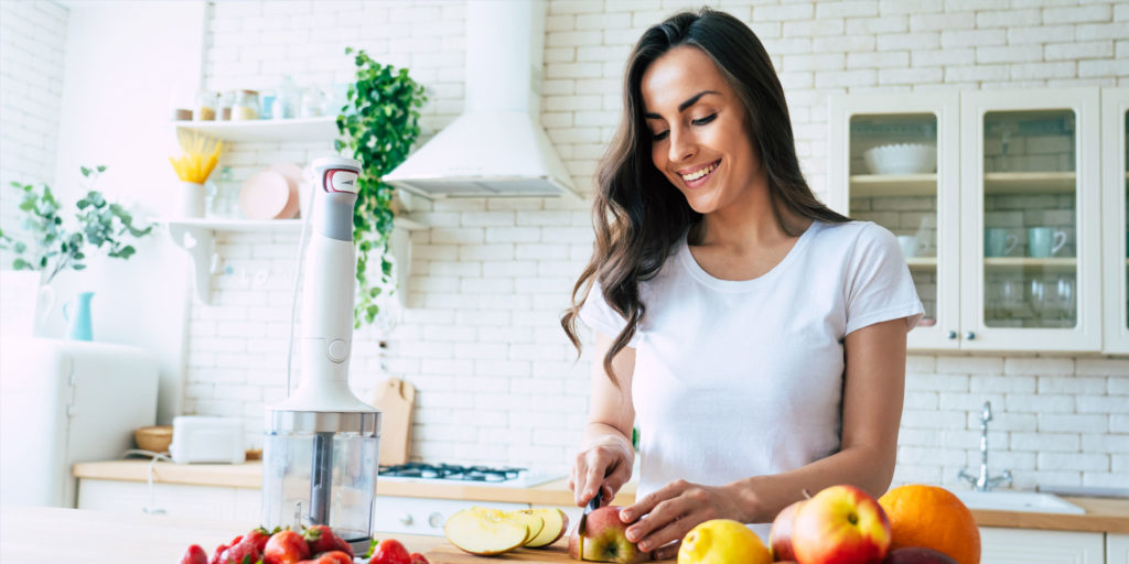 adult person making food after tmj treatment