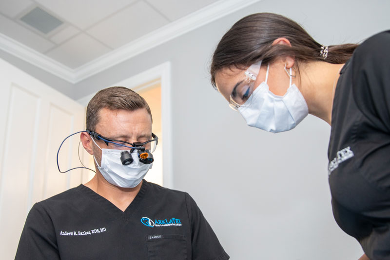 arklatex dental team performing dental procedure